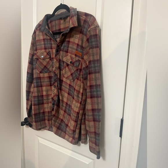 Simply Southern Men’s Plaid Fleece Button Down Shirt Size Medium - Picture 3 of 10